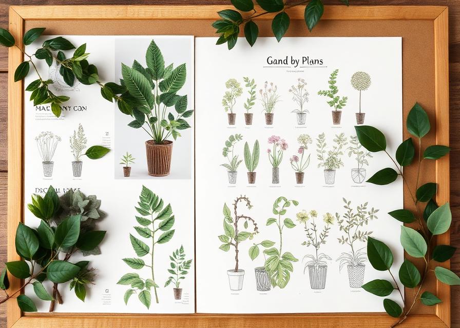 Moodboard projektowania ogrodu